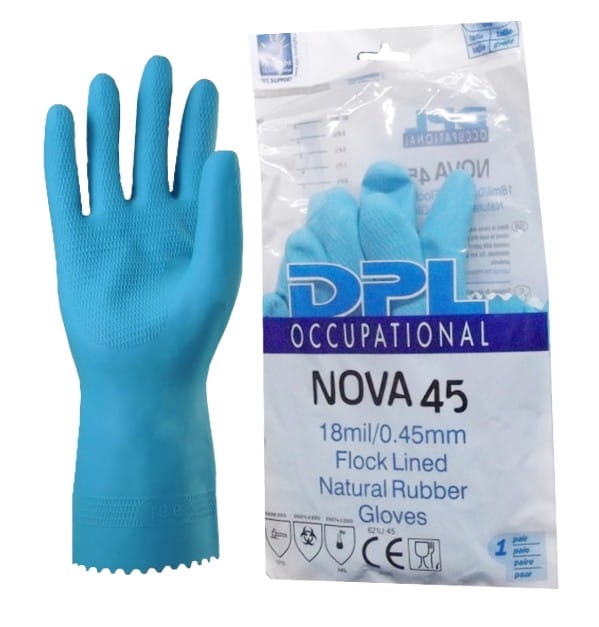 Rękawice gospodarcze lateksowe L