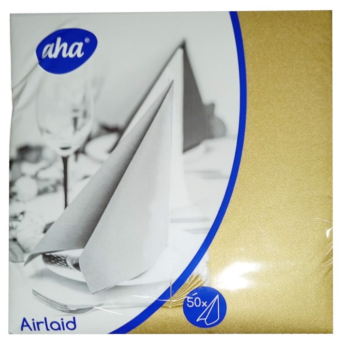 Serwetka Airlaid 40x40 flizelina złota 50szt