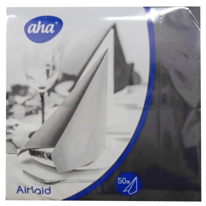 Serwetka Airlaid 40x40 flizelina czarna 50szt