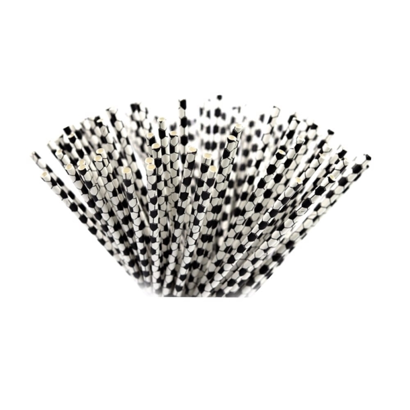 Słomki biodegradowalne papierowe 20cm śr.6 10szt