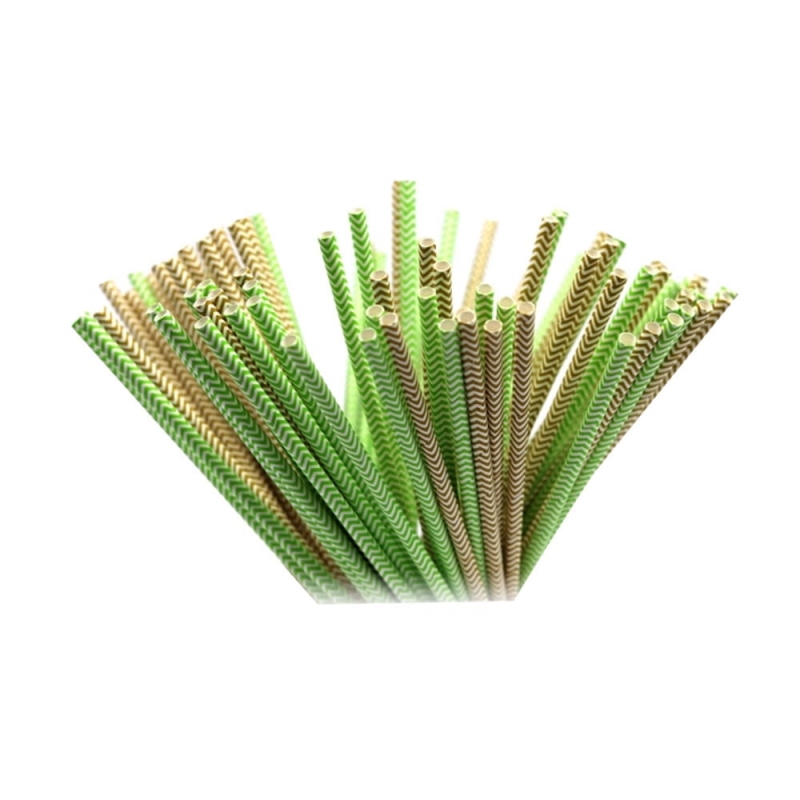 Słomki biodegradowalne papierowe 20cm śr.6 10szt