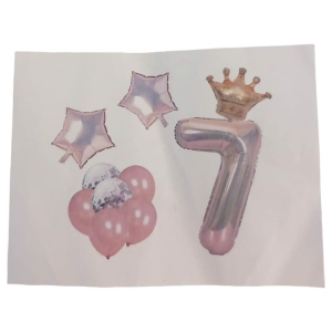 Zestaw Balonów  Na 7 Urodziny