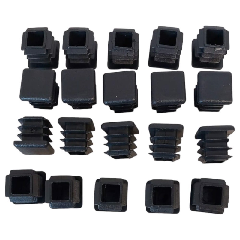 Zaślepka nakładka kwadratowa 20x20 mm 20szt czarne