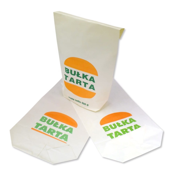 Torebka papierowa 'bułka tarta' biała 10kg