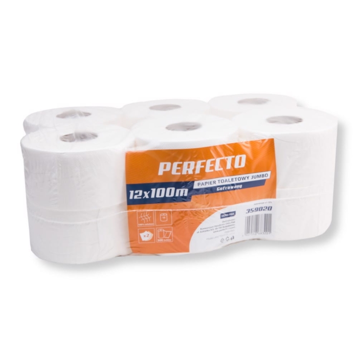 Papier toaletowy biały 12x100 Perfecto 12 szt.