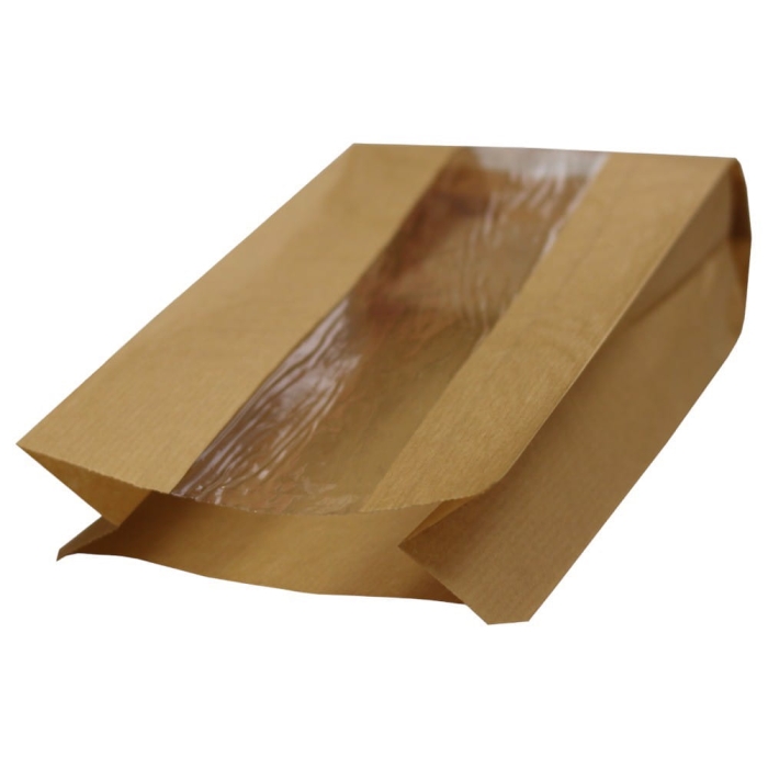 Torebka papierowa chleb 24x11/6 okienko 1000szt
