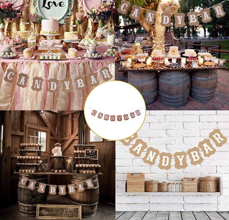 Girlanda Candy Bar I 100 Szt. Torebek Na Słodycze