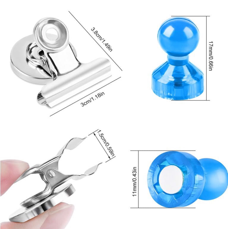 Magnesy na lodówkę tablicę magnetyczną 12 sztuk