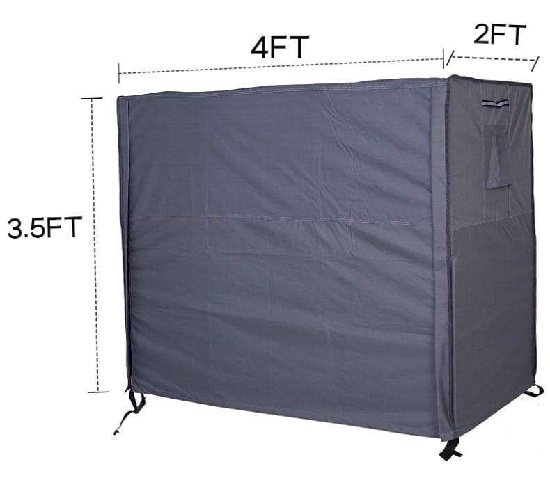 Pokrowiec Na Drewno Opałowe 122X61X105 Cm