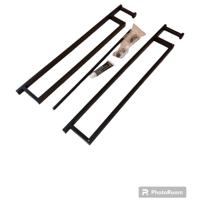 Wieszak Na Małe Ręczniki Ścienny 2Szt. Czarne