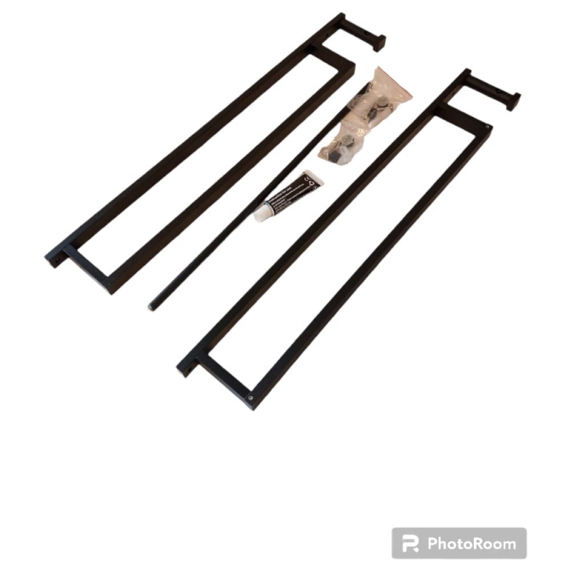 Wieszak Na Małe Ręczniki Ścienny 2Szt. Czarne