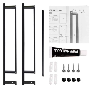 Wieszak Na Małe Ręczniki Ścienny 2Szt. Czarne