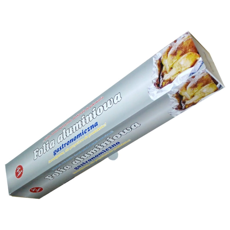 Folia aluminiowa gruba 30cm w pudełku z nożykiem