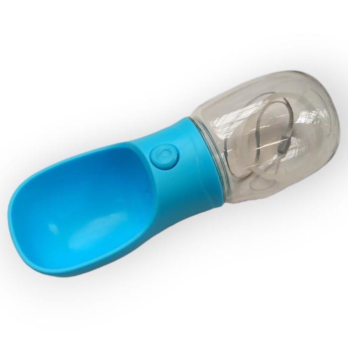 Przenośna Butelka Na Wodę Dla Psa 350Ml Niebieska