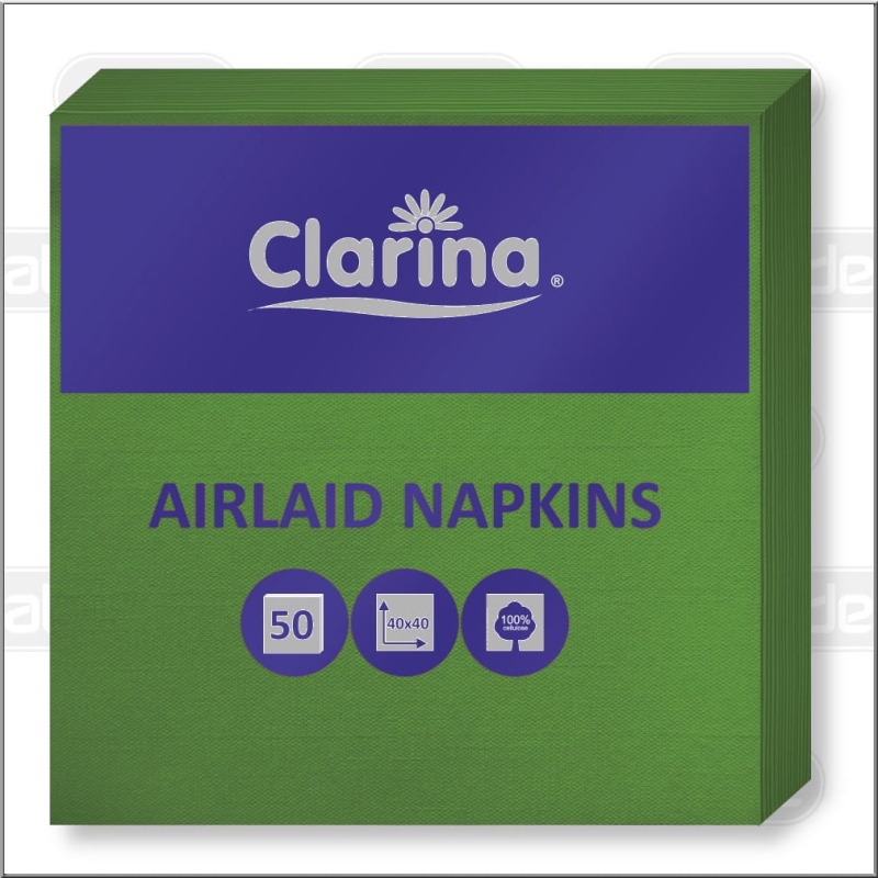 Serwetka gastronomiczna 40x40 flizelina 50szt ziel