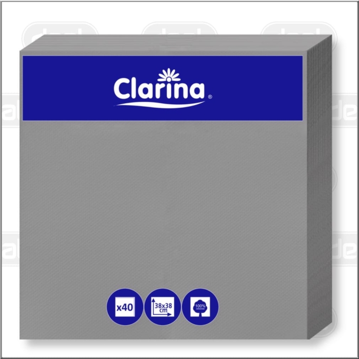 Serwetka gastronomiczna 38x38 punta 40szt szara