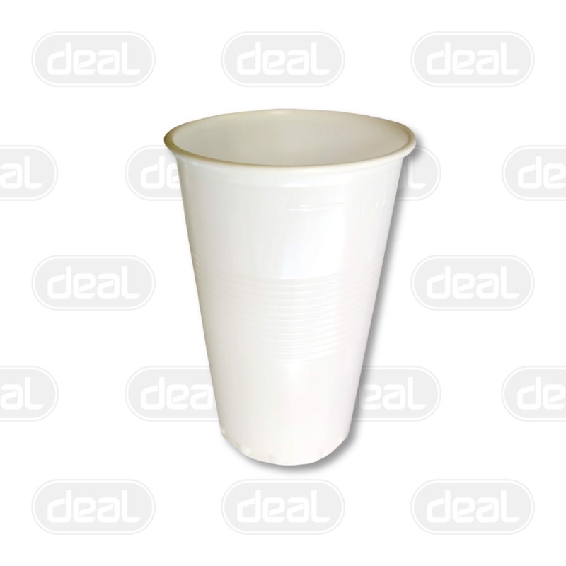 Kubek plastikowy 200ml biały PP 100szt $ (opłata SUP)