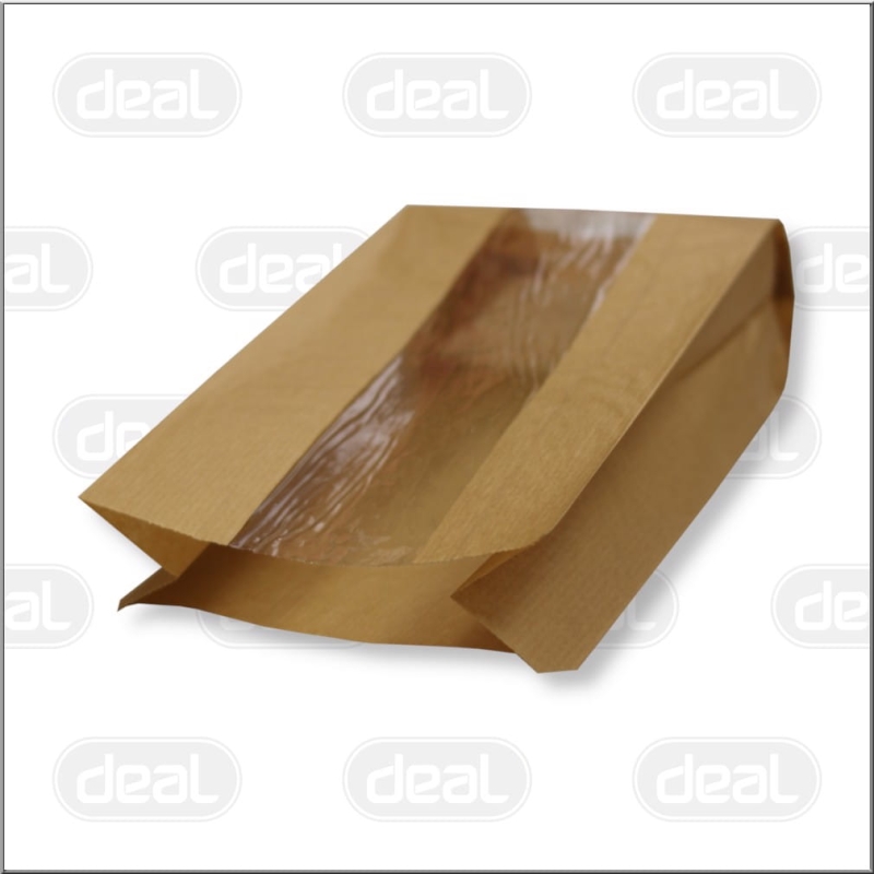 Torebka papierowa chleb 24x11/6 okienko 1000szt