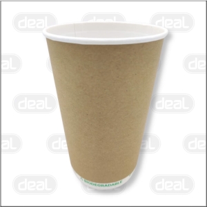 Kubek papierowy PLASTIC FREE 400ml 25szt