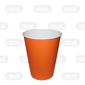 Kubek papierowy 240ml pomarańczowy 50szt $ (opłata SUP)