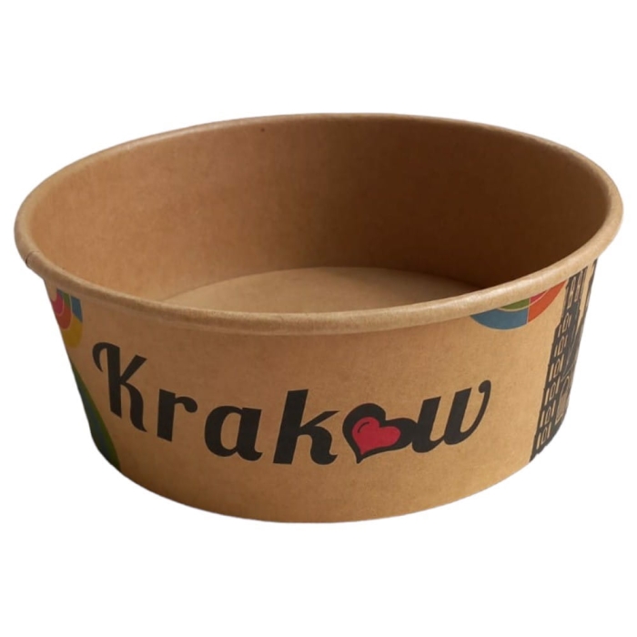 Miska papier Kraft 1300ml 50szt Potcart1300C002 $ (opłata SUP)