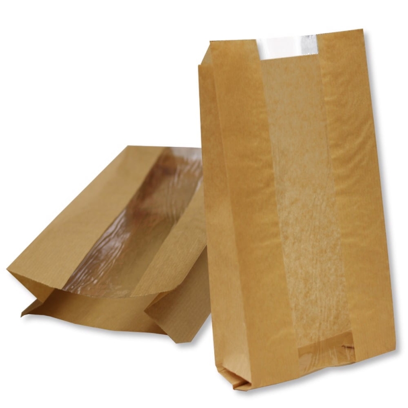 Torebka papierowa chleb 33x15/7 okienko 1000szt