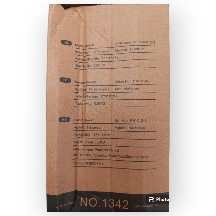 Garnki Kempingowe Aluminiowe Turystyczne Hewolf