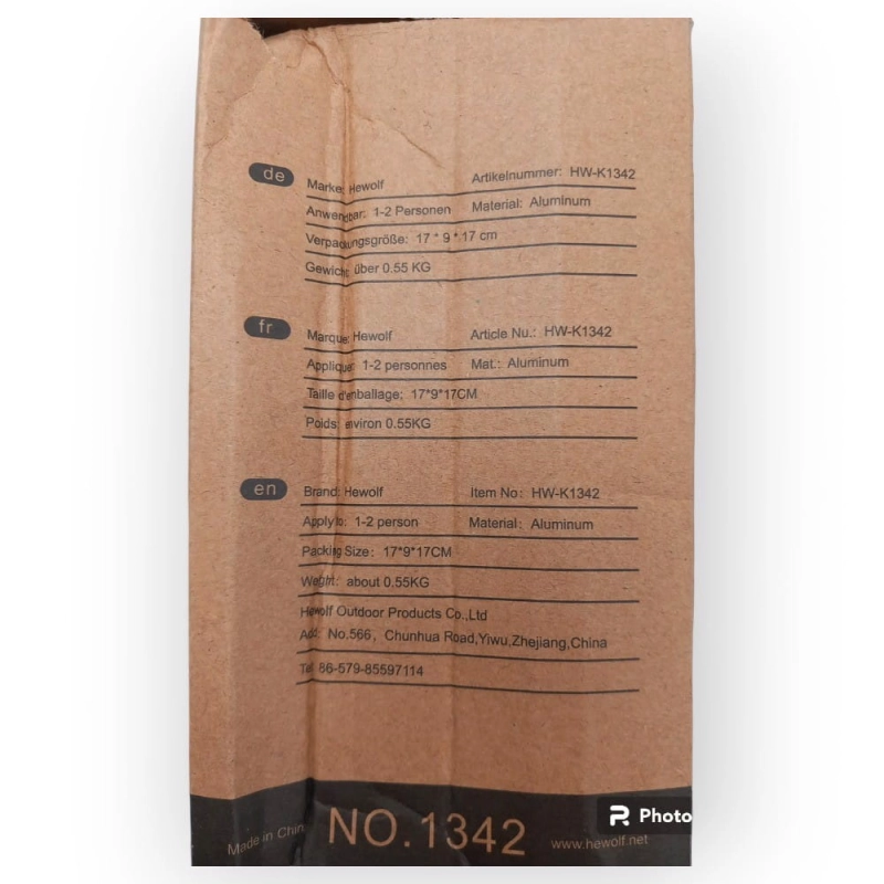 Garnki Kempingowe Aluminiowe Turystyczne Hewolf