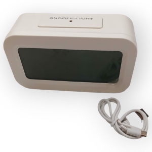 Cyfrowy Budzik Lcd 4,3 Cala Bez Tykania Z Podświet