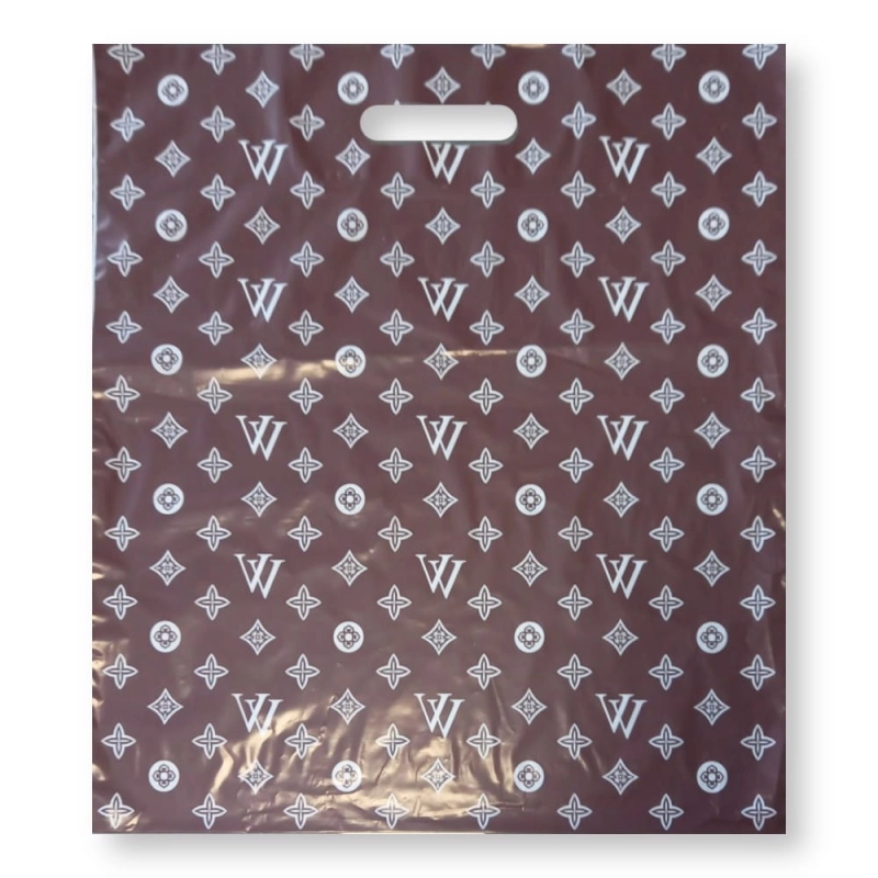 Reklamówka Z Uchem 40X45Cm Ld 50 Szt Brązowa W