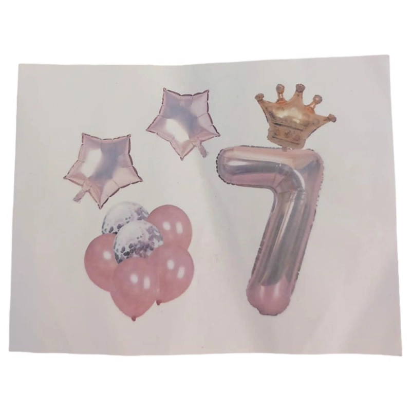 Zestaw Balonów  Na 7 Urodziny