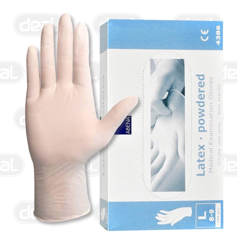 Rękawice lateksowe pudrowane L Abena