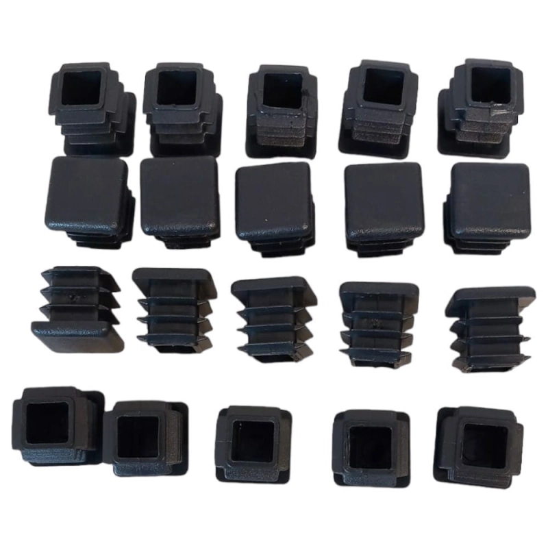 Zaślepka nakładka kwadratowa 20x20 mm 20szt czarne