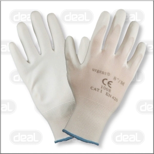 Rękawice robocze białe Drogos 12szt