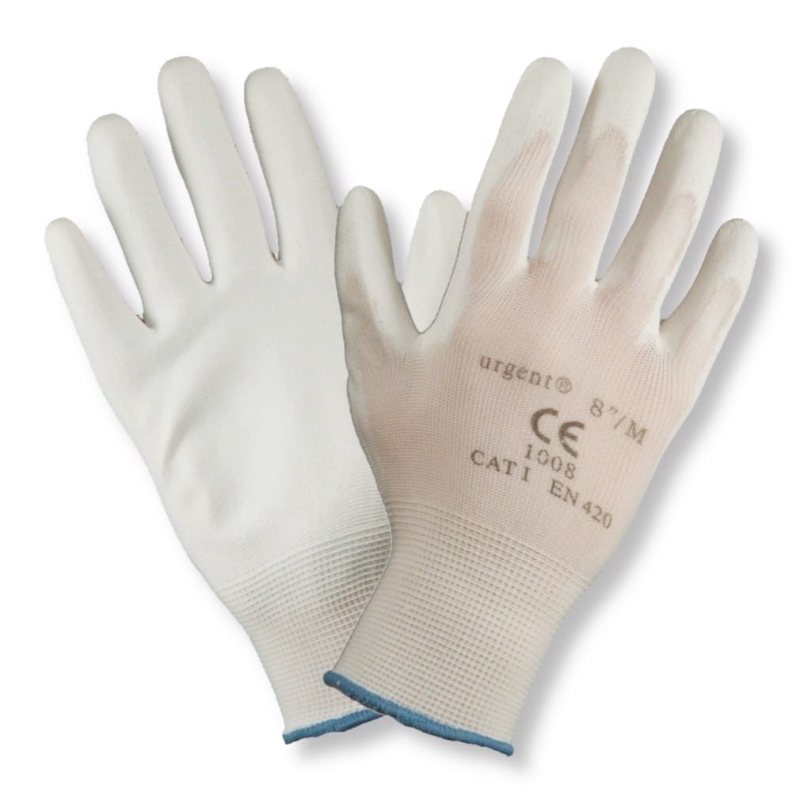 Rękawice robocze białe Drogos 12szt