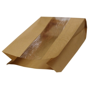 Torebka papierowa chleb 24x11/6 okienko 1000szt