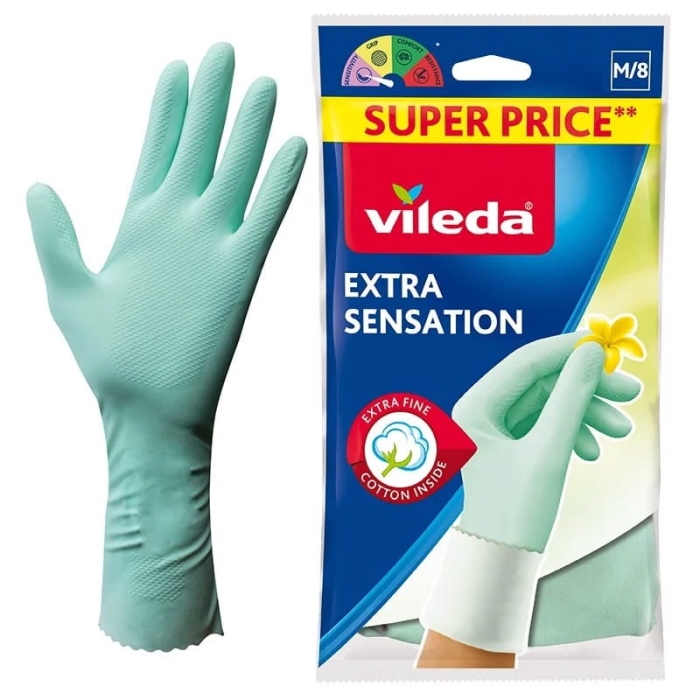 Rękawice Vileda Extra Sensation rozm. M