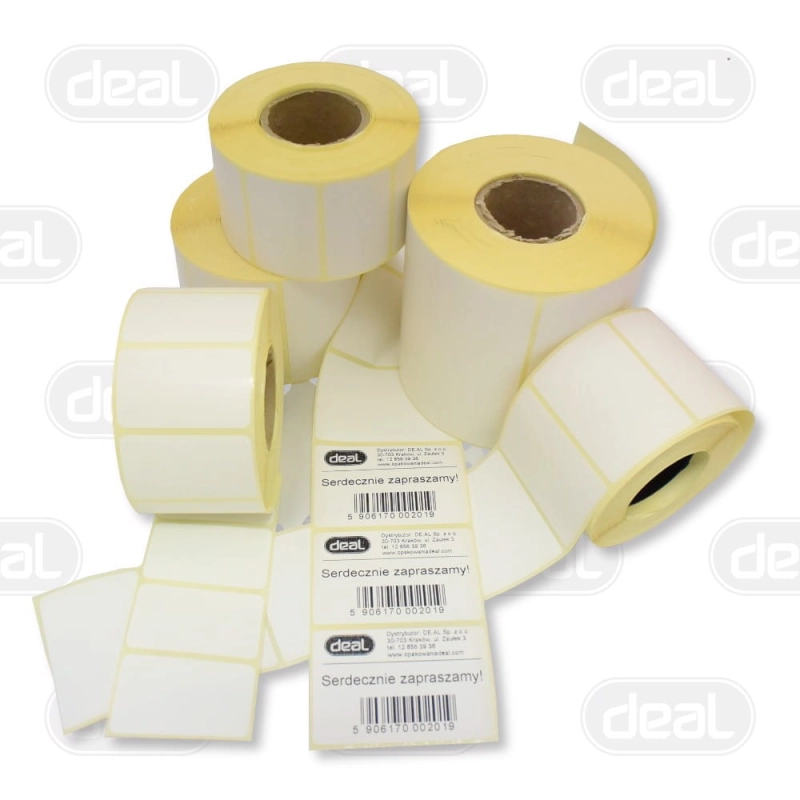 Etykiety samoprzylepne 58x56 550etykiet na rolce