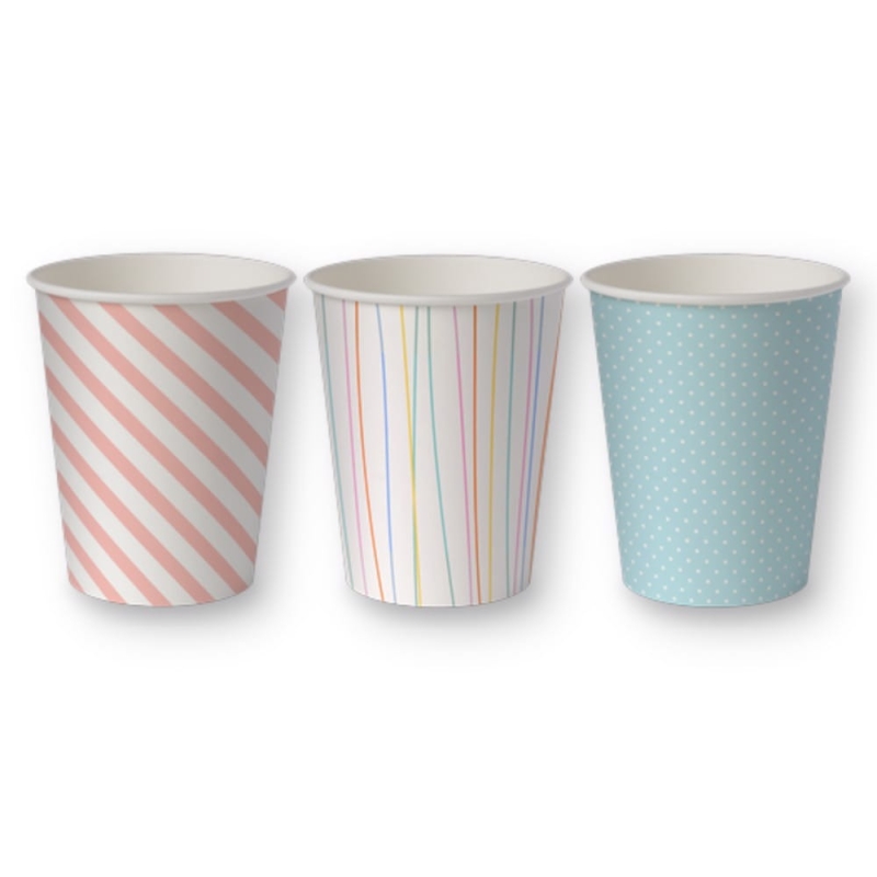 Kubek papierowy 250ml Pastel 50szt $ (opłata SUP)