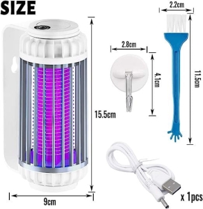 Elektryczna lampa UV LED przeciw owadom akumulator