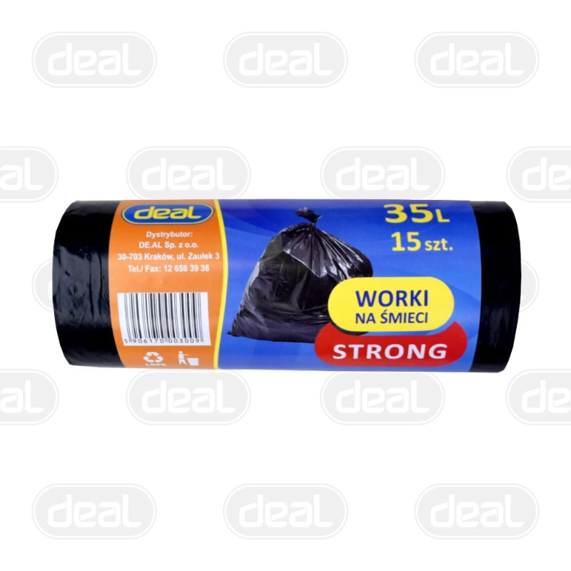Worki na śmieci 35L strong LD 15szt