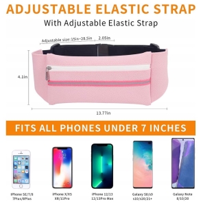 Saszetka Nerka Na Telefon Pas Do Biegania Różowa