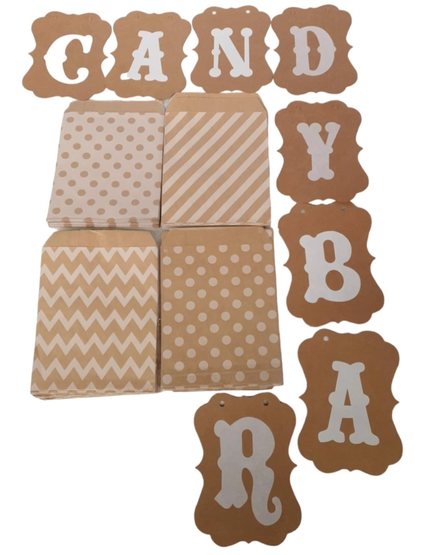 Girlanda Candy Bar I 100 Szt. Torebek Na Słodycze