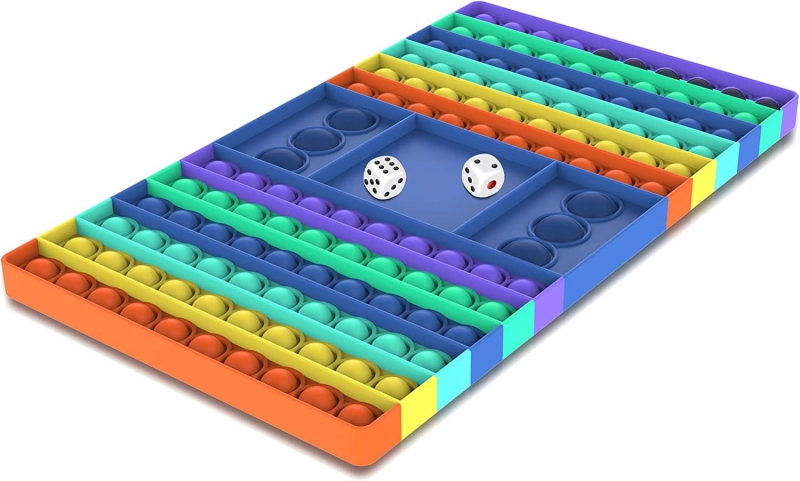 Zabawki Sensoryczne Rainbow Szachownica Push Bubbl