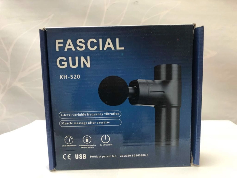 AUELEK Pistolet do masażu KH-520 4 końcówki