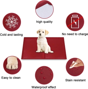 Mata Chłodząca Dla Psów I Kotów 40X50Cm Czerwona