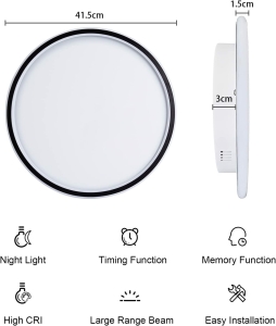 Lampa sufitowa LED ściemniana 28 W okrągła biała