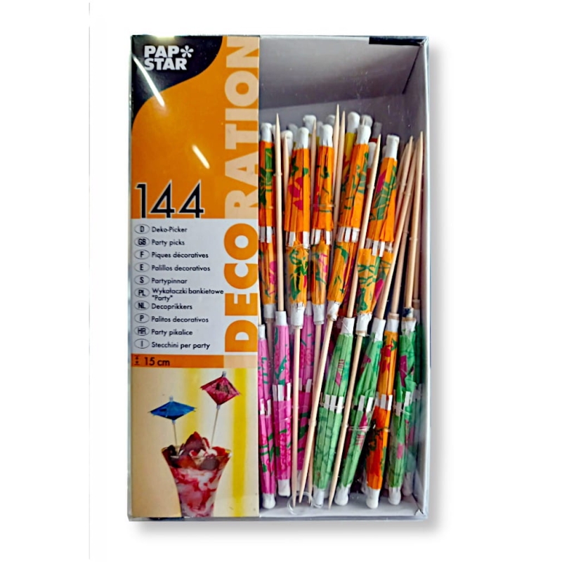 Wykałaczki bankietowe 15cm Party drewno