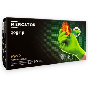 Rękawice Nitrylowe Gogrip L Mercator 50Szt Zielone
