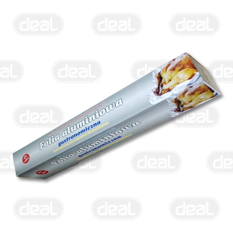 Folia aluminiowa gruba 44cm w pudełku z nożykiem